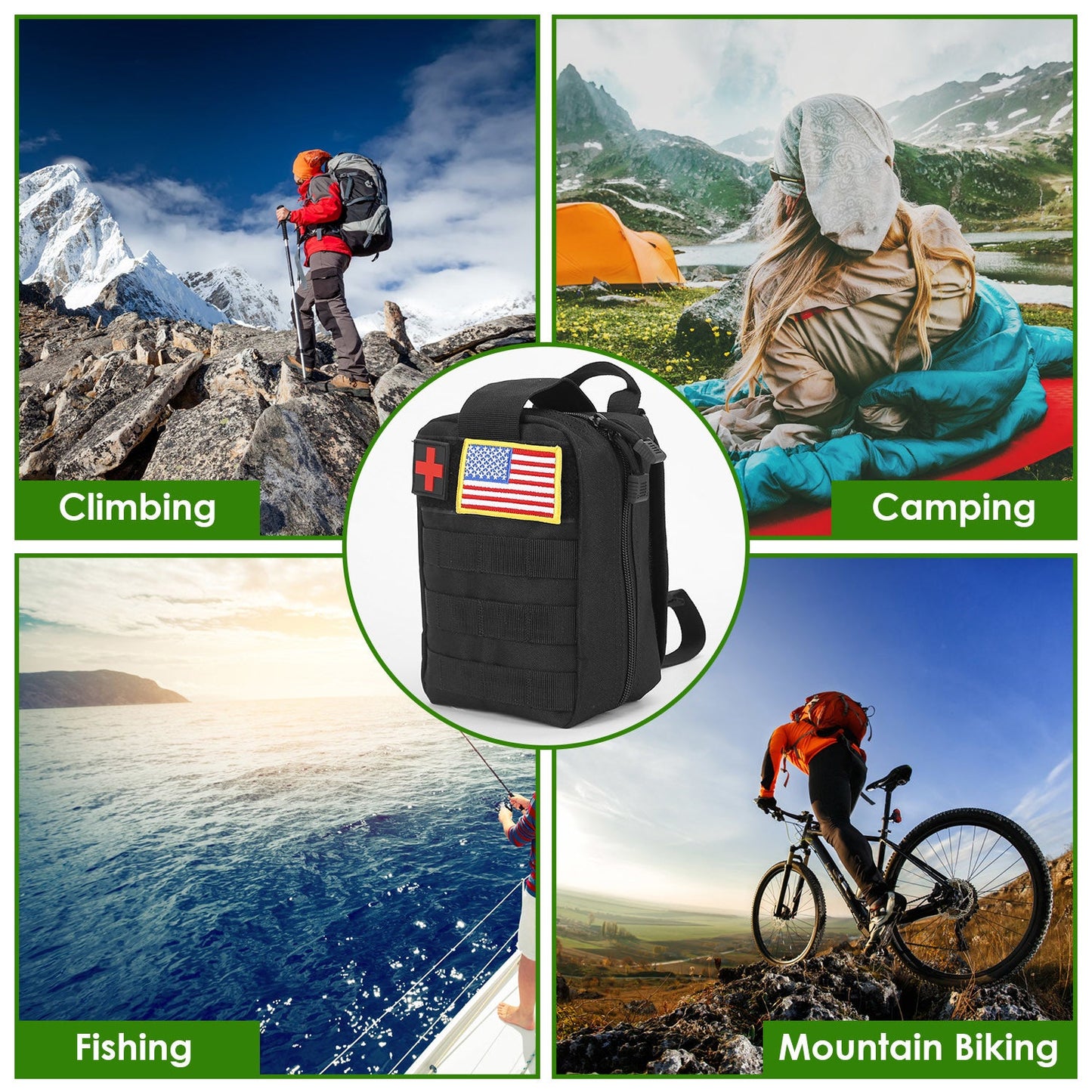 LakeForest 47Pcs Ultimate Emergency Survival Kit: Be Prepared for Any Adventure