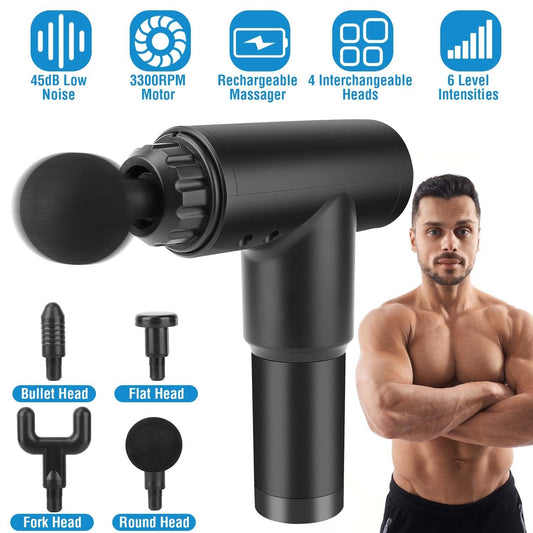 iMountek Percussion Massage Gun: Rechargeable Deep Tissue Therapy for Every Muscle